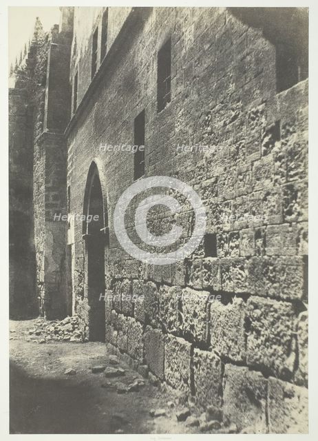 Jérusalem, Auberge d'Allemagne, 1854. Creator: Auguste Salzmann.