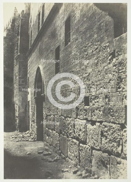 Jérusalem, Auberge d'Allemagne, 1854. Creator: Auguste Salzmann.