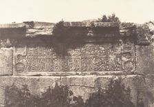 Jérusalem, Aqueduc de Ponce-Pilate, Inscription, 1854. Creator: Auguste Salzmann