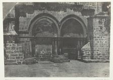 Jérusalem, Arcades Inférieures De L'Eglise Du Saint-Sépulcre; Palestine, 1849/51, printed 1852. Creator: Maxime du Camp