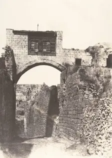 Jérusalem, Arc de l'Ecce-Homo, 1854. Creator: Auguste Salzmann