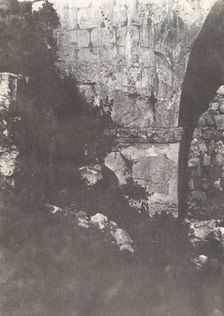 Jérusalem, Arc de l'Ecce-Homo, Détails, 1854. Creator: Auguste Salzmann