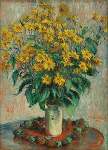 Jerusalem Artichoke Flowers, 1880. Creator: Claude Monet