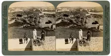 Jerusalem as seen from the Damascus Gate, Palestine, 1901.Artist: Underwood & Underwood