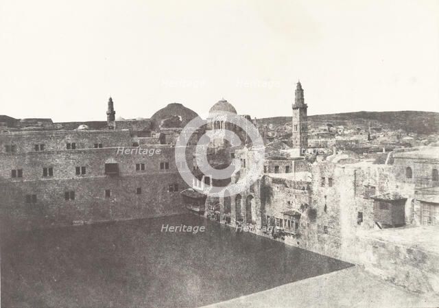 Jérusalem, Birket-Hammam-el-Batrak, 1854. Creator: Auguste Salzmann.