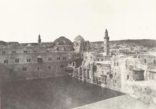 Jérusalem, Birket-Hammam-el-Batrak, 1854. Creator: Auguste Salzmann