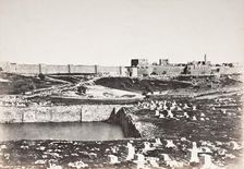 Jerusalem-Birket-Mamillah, Printed 1856 circa. Creator: Auguste Salzmann