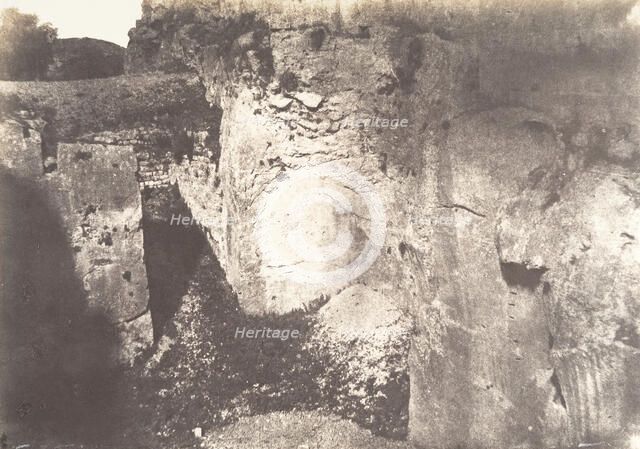 Jérusalem, Carrière à la Porte de Damas, 1854. Creator: Auguste Salzmann.