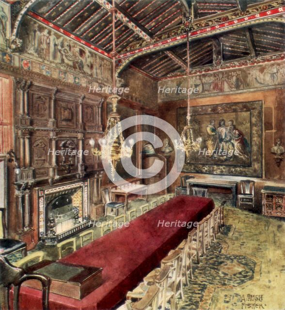 Jerusalem Chamber, Westminster Abbey, 1902. Artist: Alfred Hugh Fisher