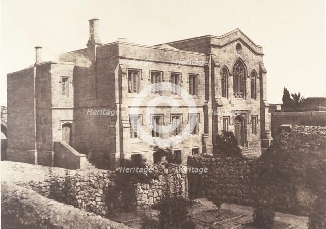 Jérusalem, Chapelle anglaise, 1854. Creator: Auguste Salzmann.