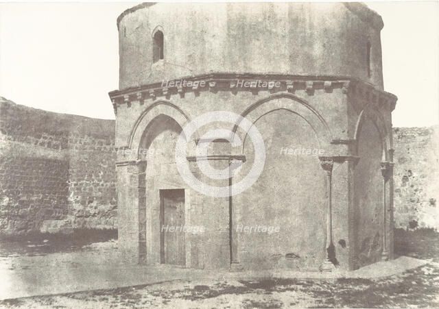 Jérusalem, Chapelle de l'Ascension, 1854. Creator: Auguste Salzmann.