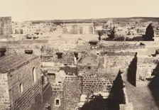 Jérusalem. Chapelle protestante et environs, 1860 or later. Creator: Louis de Clercq