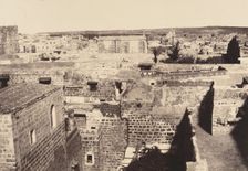 Jérusalem. Chapelle protestante et environs, 1860 or later. Creator: Louis de Clercq