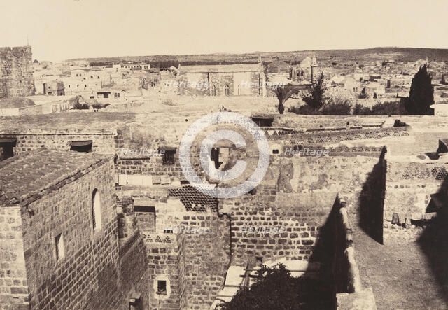 Jérusalem. Chapelle protestante et environs, 1860 or later. Creator: Louis de Clercq.