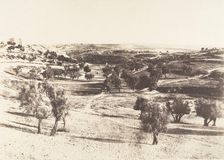 Jérusalem, Chemin de Beit-Lehem, 1854. Creator: Auguste Salzmann