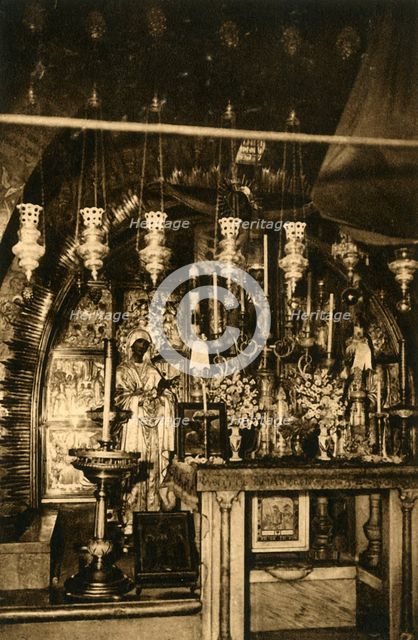 'Jerusalem - Church of the Holy Sepulchre - Calvary', c1918-c1939. Creator: Unknown.