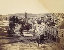 Jerusalem, Court of the Mosque of Omar, 1857. Creator: John Anthony