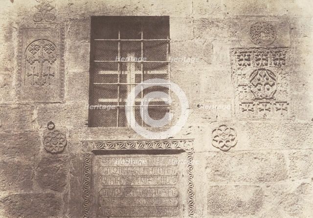 Jérusalem, Couvent Arménien, Ornements, 2, 1854. Creator: Auguste Salzmann.