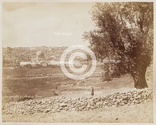 Jerusalem Du Mont Des Oliviers #301, Printed c.1870. Creator: Felix Bonfils.