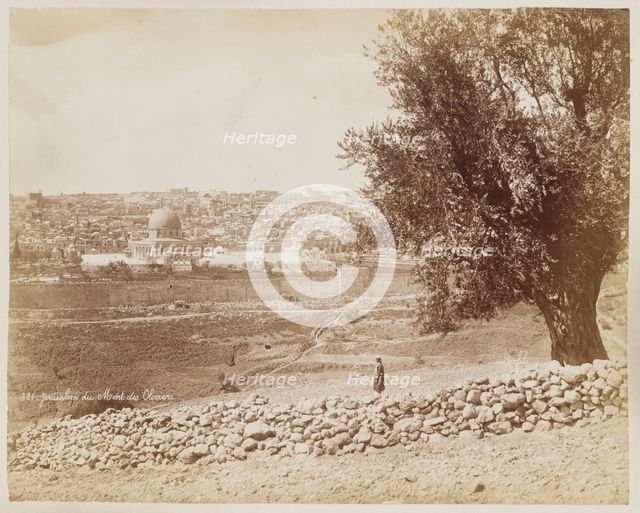 Jerusalem Du Mont Des Oliviers #301, Printed c.1870. Creator: Felix Bonfils.