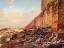 Jerusalem.- Exterior of the Golden or Beautiful Gate 1902. Creator: John Fulleylove
