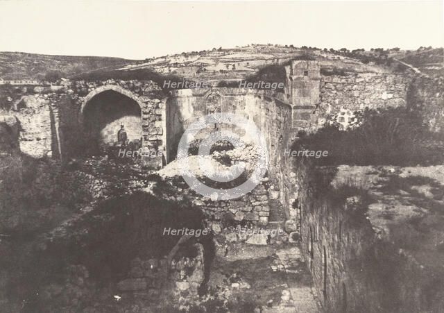 Jérusalem, église de Sainte-Marie-Madeleine, 1854. Creator: Auguste Salzmann.