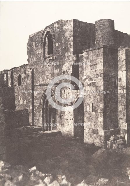 Jérusalem, église Sainte-Anne, Vue générale, 1854. Creator: Auguste Salzmann.