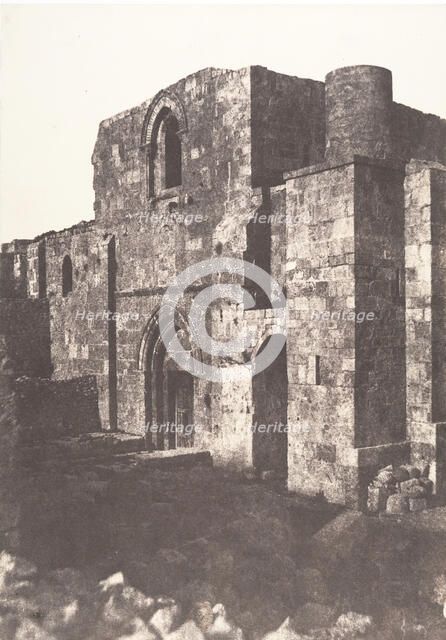 Jérusalem, église Sainte-Anne, Vue générale, 1854. Creator: Auguste Salzmann.