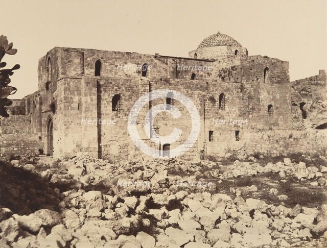 Jérusalem. église Ste Anne appartenant à la France, 1860 or later. Creator: Louis de Clercq.