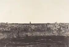 Jérusalem, Enceinte du Temple, Vue générale de la face Est, Pl. 3, 1854. Creator: Auguste Salzmann