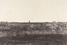 Jérusalem, Enceinte du Temple, Vue générale de la face Est, Pl. 3, 1854. Creator: Auguste Salzmann
