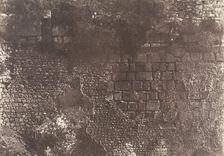 Jérusalem, Enceinte du Temple, Détails de l'appareil de la piscine probatique, 1854. Creator: Auguste Salzmann