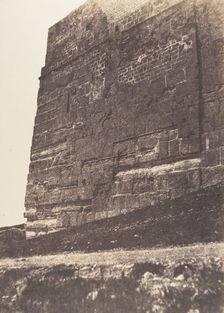 Jérusalem, Enceinte du Temple, Face Est de l'angle Sud-Est, 1854. Creator: Auguste Salzmann