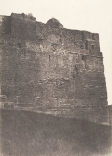 Jérusalem, Enceinte du Temple, Face Sud de l'angle Sud-Est, 1854. Creator: Auguste Salzmann