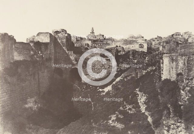 Jérusalem, Enceinte du Temple, Piscine probatique, 1, 1854. Creator: Auguste Salzmann.