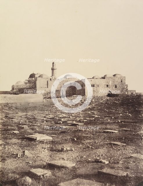 Jérusalem. (Environs) Montagne de Sion. Cenacle et Maison de Caiphe., 1860 or later. Creator: Louis de Clercq.