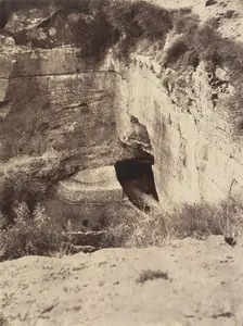 Jérusalem. (Environs) Grotte de Jérémie, 1860 or later. Creator: Louis de Clercq