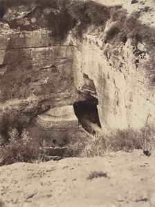 Jérusalem. (Environs) Grotte de Jérémie, 1860 or later. Creator: Louis de Clercq