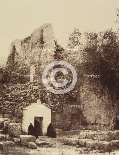 Jérusalem. (Environs) St Jean du Désert, 1860 or later. Creator: Louis de Clercq.