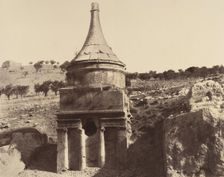 Jérusalem. (Environs) Tombeau d'Absalon, 1860 or later. Creator: Louis de Clercq