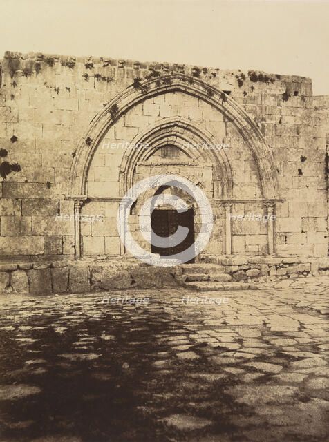 Jérusalem. (Environs) Tombeau de la vierge, 1860 or later. Creator: Louis de Clercq.