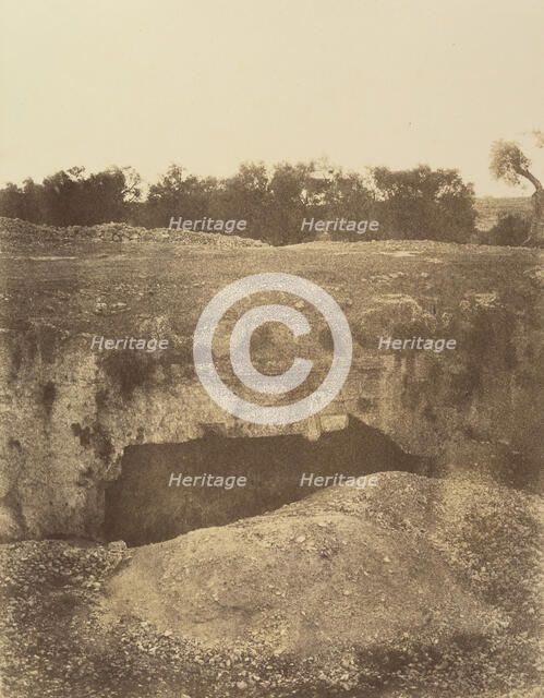 Jérusalem. (Environs) Tombeau des Rois, 1860 or later. Creator: Louis de Clercq.