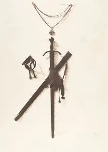 Jérusalem, Epée de Godefroy de Bouillon, 1854. Creator: Auguste Salzmann
