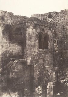 Jérusalem, Escalier arabe de Sainte-Marie-la-Grande, 1854. Creator: Auguste Salzmann