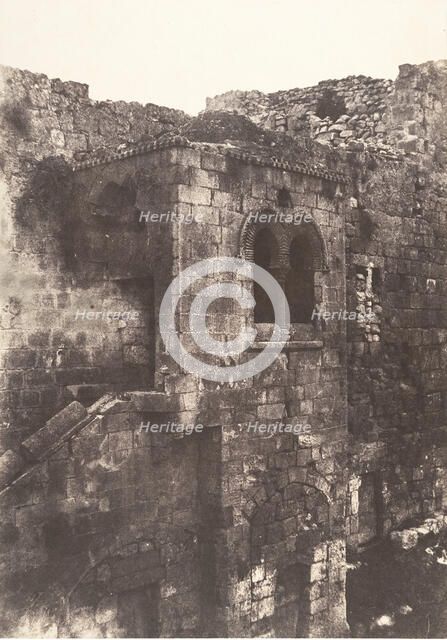 Jérusalem, Escalier arabe de Sainte-Marie-la-Grande, 1854. Creator: Auguste Salzmann.