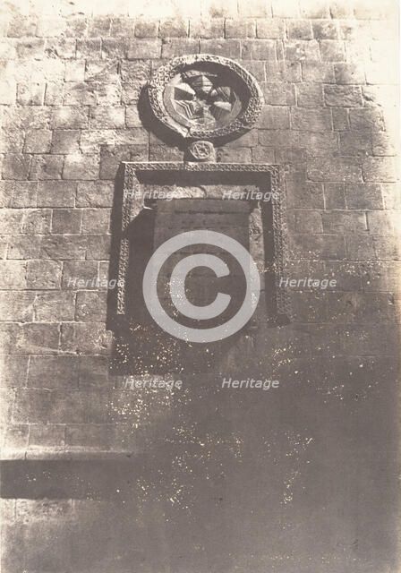 Jérusalem, Fenêtre arabe, 1854. Creator: Auguste Salzmann.