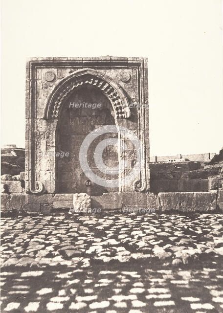 Jérusalem, Fontaine Arabe, 2, 1854. Creator: Auguste Salzmann.