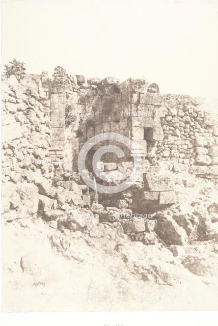 Jérusalem, Fontaine de Saint-Philippe, 1854. Creator: Auguste Salzmann.