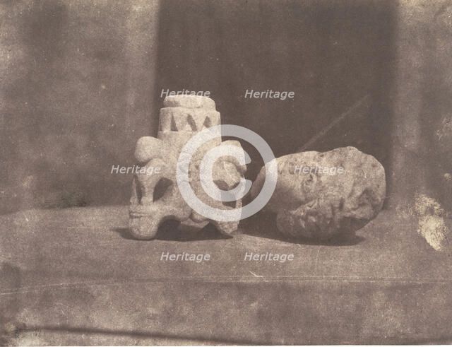 Jérusalem, Fragments judaïque et romain, 1854. Creator: Auguste Salzmann.