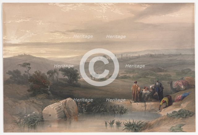 Jerusalem from the North, 1839. Creator: David Roberts (British, 1796-1864).